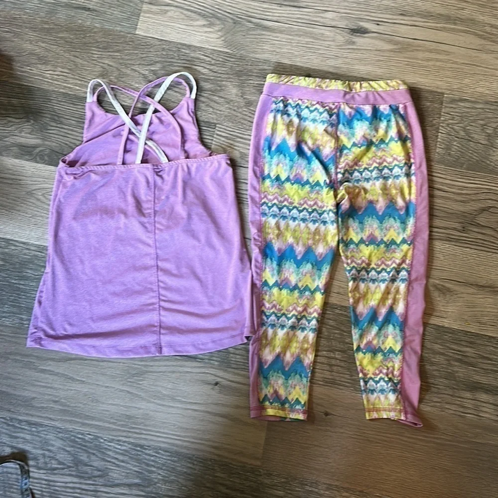 KidPik leggings & tank set girls size‎ large 12